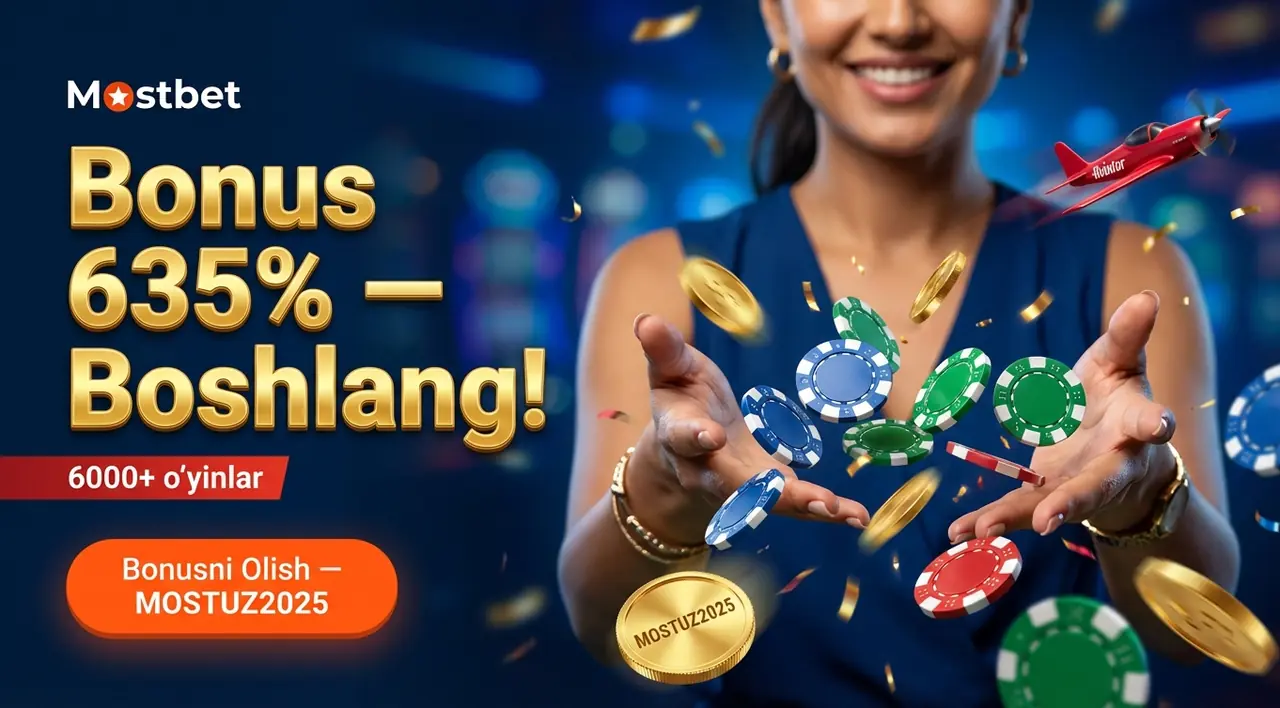 Mostbet Qazino: 6000+ O'yin, Bonuslar va Aviator